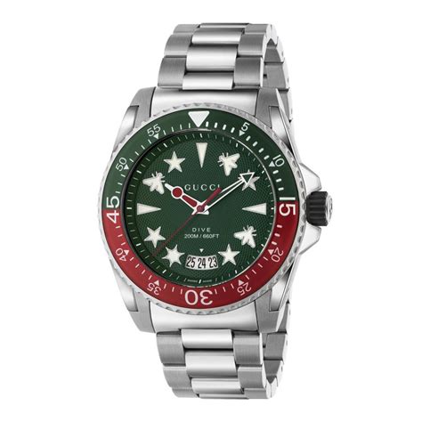 Gucci watch green and red